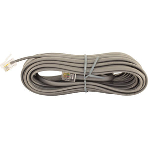 Vertical Cable 091-707/4C/25S 28AWG Phone Cord 6P/4C Silver Satin Straight 25ft
