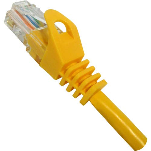 Vertical Cable 092-650/20YL CAT5E 20ft Patch Cord Boot and Protector 24AWG Yellow (Pack of 70)