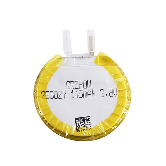Grepow 145mAh 3.8V LiPo Round Shaped Battery 2530027
