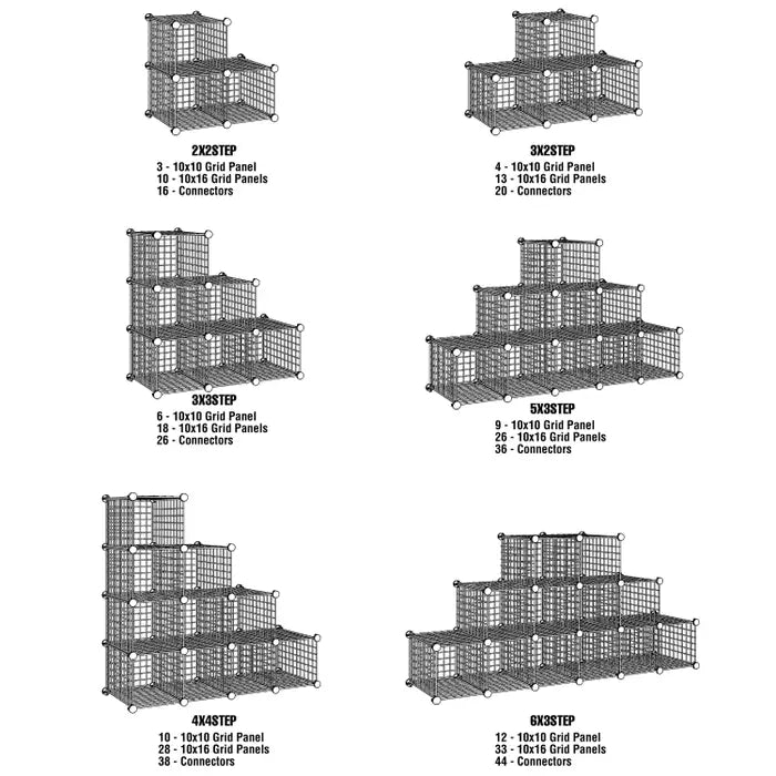 Grid Cubbie Panels Econoco GS16/B (Pack of 48)