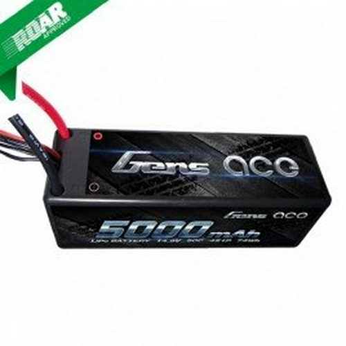Gens Ace 5000mAh 4S1P 14.8V 50C HardCase Lipo Battery 14# With Deans Plug