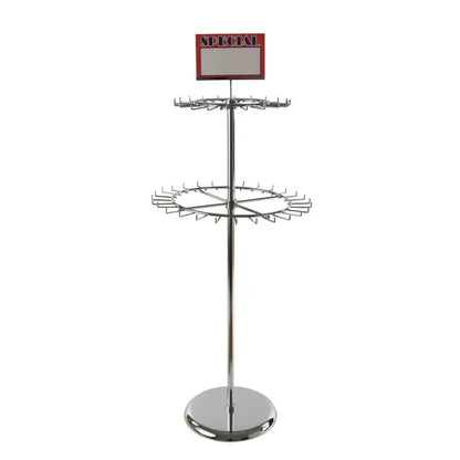 2-Tier Revolving Belt Rack Econoco K56
