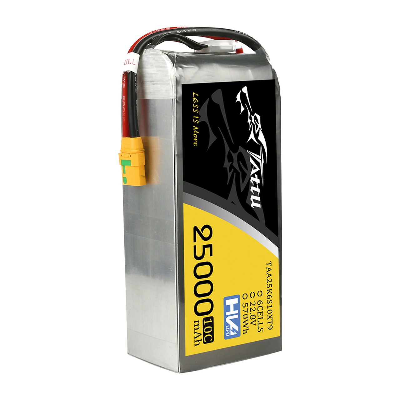Tattu 25000mAh 6S1P 22.8V 10C LiPo Battery With XT90-S Plug For UAV