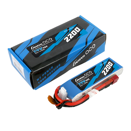 Gens Ace 2200mAh 2S1P 7.4V 45C Lipo Battery Pack With Deans Plug