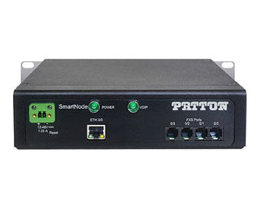 Patton SN4141E/4JS4V/DC 4 FXS Rugged Industrial VoIP Gateway