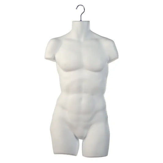 Men's Torso Forms Injection Molded Styrene Econoco MHR26/W (Pack of 12)