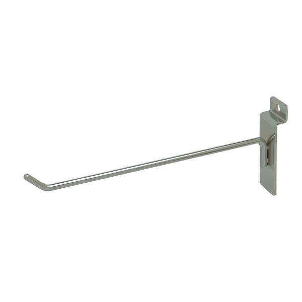 8" Thin Line Slatwall Hook - Chrome Econoco XTW/H8 (Pack of 96)