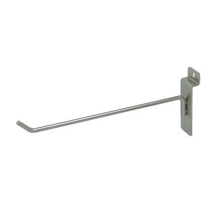 8" Thin Line Slatwall Hook - Chrome Econoco XTW/H8 (Pack of 96)