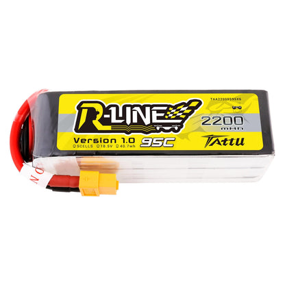 Tattu R-Line 2200mah 5S1P 18.5V 95C FPV Lipo Battery With XT60 Plug For 7" Quad