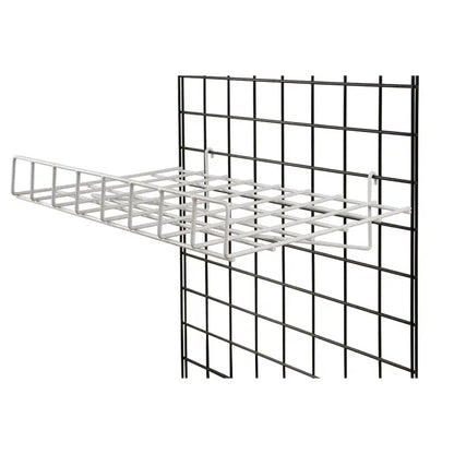 1/4" Wire Straight Shelf With Front Lip For Grid Panel Econoco WTES/93 (Pack of 4)
