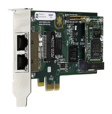Digium 1TE235BF Two Span Digital T1/E1/J1/PRI PCI-Express x1 Card