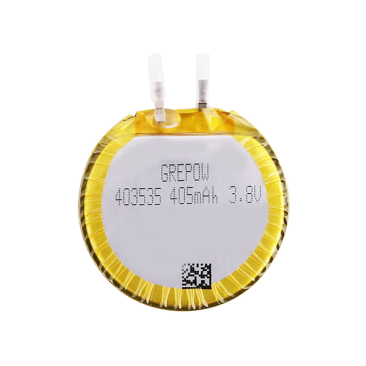Grepow 405mAh 3.8V LiPo Round Shaped Battery 4035035