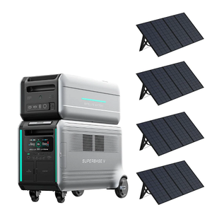 SuperBaseV4600 Portable Power Station and Satellite Battery B4600 with Four 400W Solar Panel Zendure