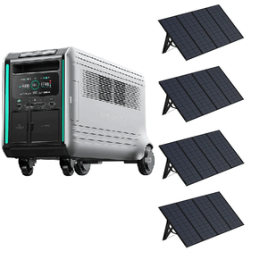 SuperBaseV4600 Portable Power Station with Four 400W Solar Panel Zendure