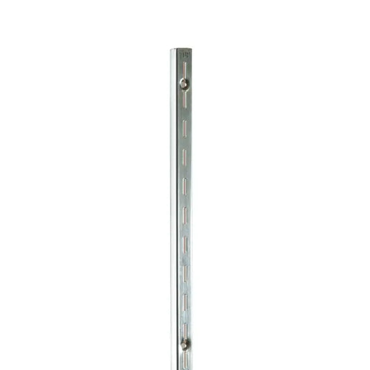 84" Medium Weight - 1/2" Slots on 1" Center - Slotted Standards - Satin Zinc Econoco SS10/84 (Pack of 10)