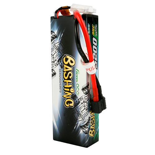 Gens Ace Bashing Series 5200mAh 2S1P 7.4V 35C Car Lipo Battery Pack Hardcase 24# With EC3, Deans And XT60 Adapter