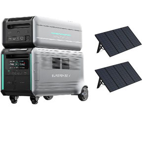 SuperBase V4600 Power Station Solar Generator and Satellite Battery 6400 With Two 400W Solar Panel Zendure