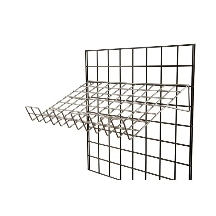 22-1/2"L X 14"W Sloping Shelf With Lip - 1/8" Dia. Wire For Grid Panels Econoco GWEC/SL22 (Pack of 6)