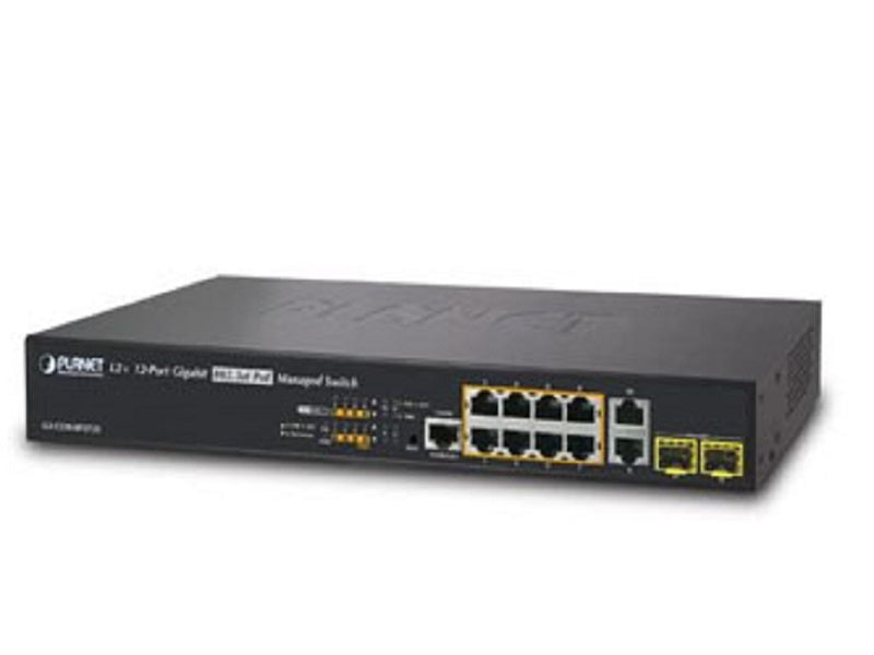 Planet GS-5220-8P2T2S High Power PoE Gigabit Ethernet Switch
