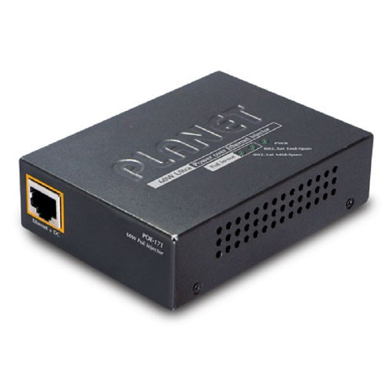 Planet POE-171 Single Port 10/100/1000Mbps Ultra POE Injector