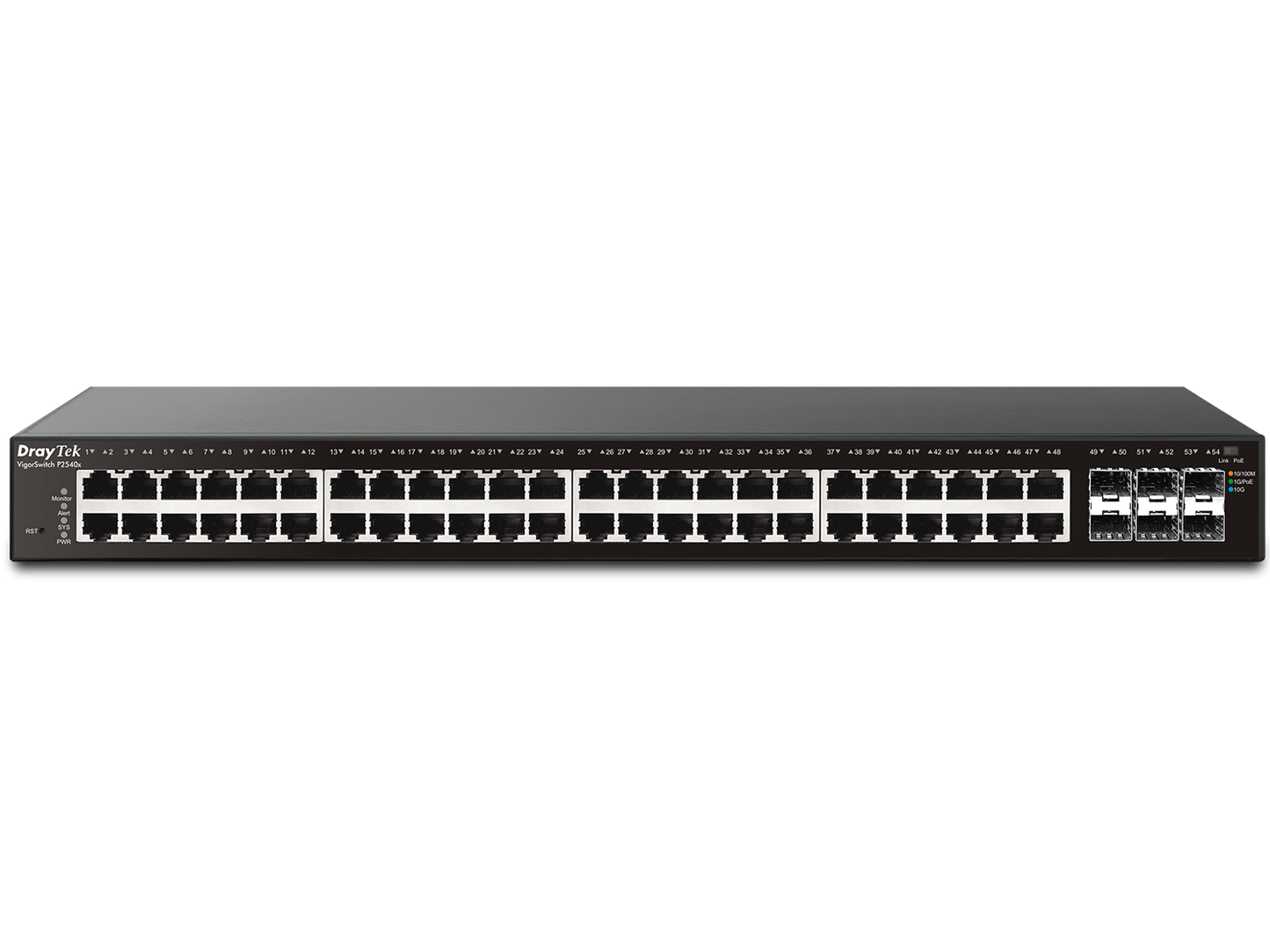 DrayTek VigorSwitch P2540x 54-Port Layer 2+ Managed 10G PoE Switch