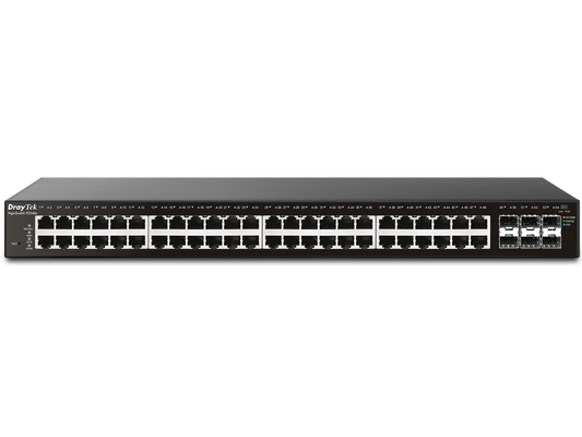 DrayTek VigorSwitch P2540x 54-Port Layer 2+ Managed 10G PoE Switch