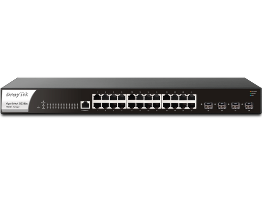 DrayTek VigorSwitch G2280x 28-Port Layer 2+ Managed 10G Switch