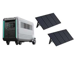 SuperBase V6400 Power Station Solar Generator with Two 400W Solar Panel Zendure