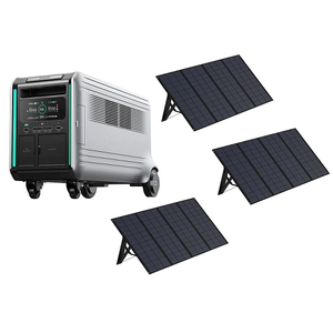 SuperBaseV6400 Portable Power Station with Three 400W Solar Panel Zendure