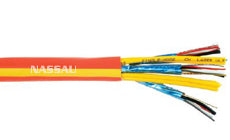 3 Channel Permanent Installation Hybrid Fiber Cable