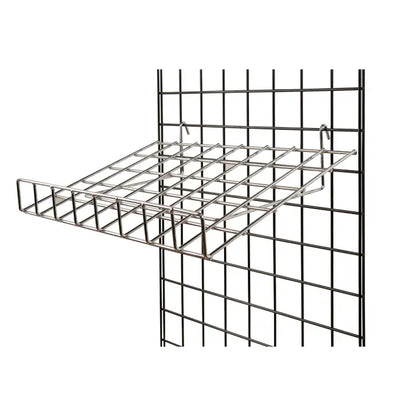 1/4" Wire Slant Shelf With Front Lip For Grid Panel Econoco GWS/91 (Pack of 4)