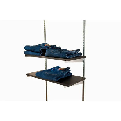 96" Heavy Weight Recessed Slotted Standards for 5/8" Drywall - 1" Slots on 2" Center - Imperial Line - Black Econoco SSRI-11B8 (Pack of 5)