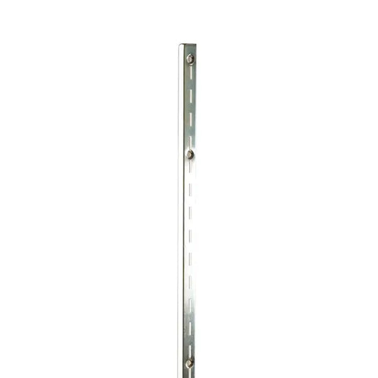 96" Heavy Weight Single Slot w/ 1/2" Slots on 1" Centers - Chrome Econoco SS12/96-C (Pack of 10)