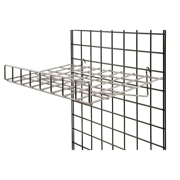 1/4" Wire Straight Shelf With Front Lip For Grid Panel Econoco GWS/93 (Pack of 4)