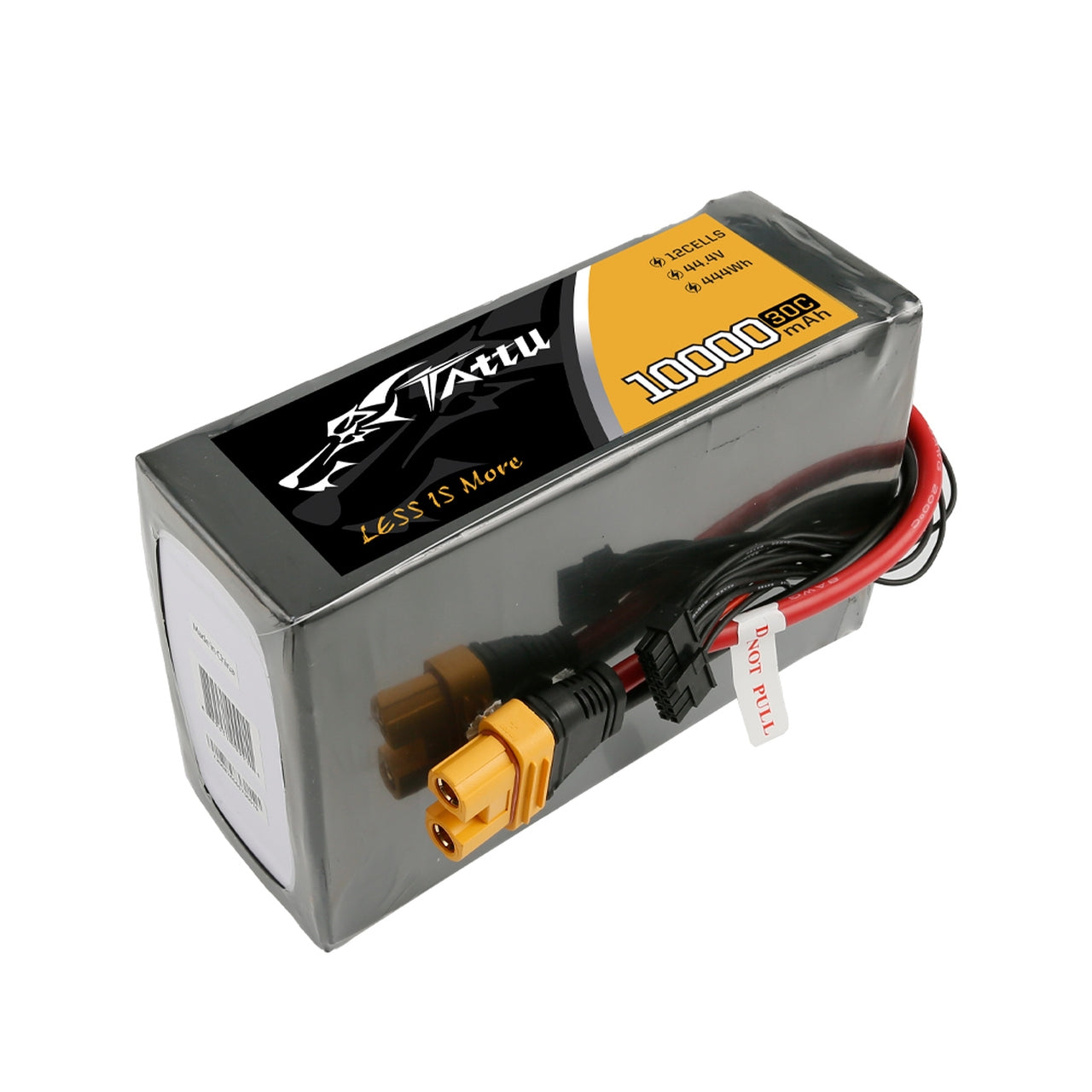 Tattu 10000mAh 12S1P 44.4V 30C Lipo Battery Pack With AS150U Plug For UAV Drone