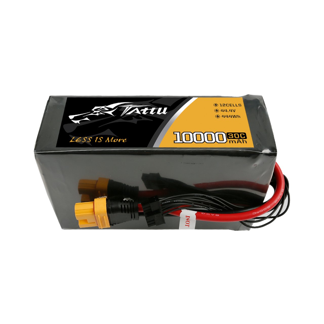 Tattu 10000mAh 12S1P 44.4V 30C Lipo Battery Pack With AS150U Plug For UAV Drone