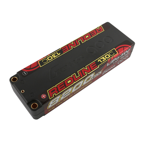 Gens Ace Redline Series 8200mAh 2S1P 7.6V 130C HardCase HV Lipo Battery