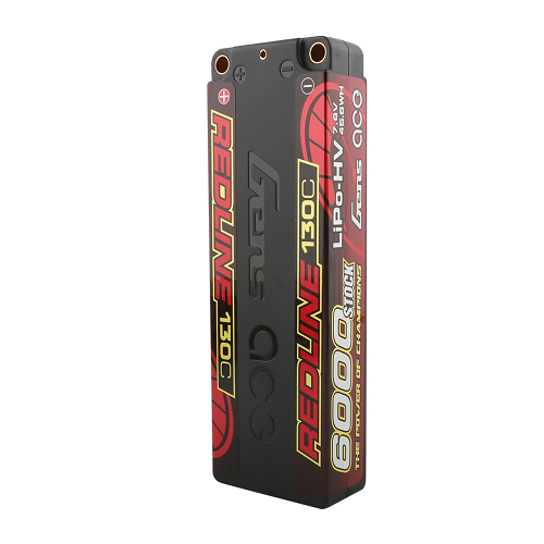 Gens Ace Redline Series 8200mAh 2S1P 7.6V 130C HardCase HV Lipo Battery