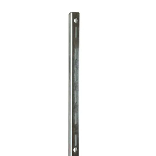 72" Heavy Weight Surface Mounted Slotted Standards - 1" Slots on 2" Center - Imperial Line - Satin Zinc Econoco SS30/72 (Pack of 10)