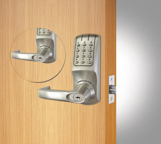 Code Locks CL5210BBBS Brushed Steel Tubular Latchbolt, Back to Back