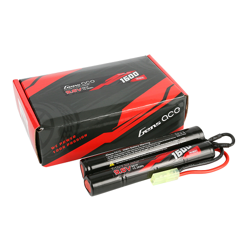 Gens Ace 1600mAh 8S1P 9.6V NIMH Battery Nunchuck Style