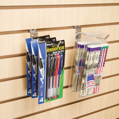 12" Thin Line Slatwall Hook - Chrome Econoco XTW/H12 (Pack of 96)