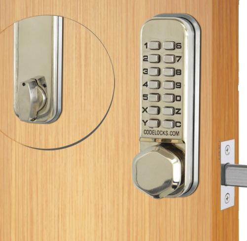 Code Locks CL210SS Stainless Steel Tubular Deadbolt
