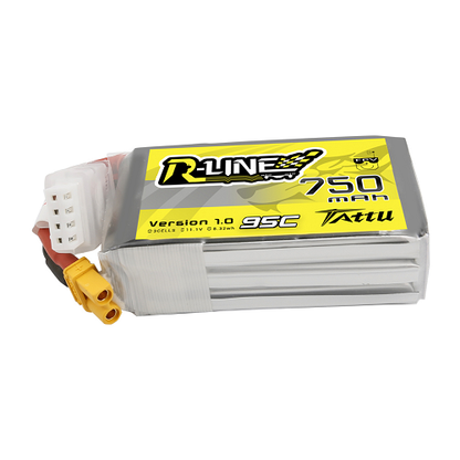 Tattu R-Line 750mAh 3S1P 11.1V 95C Lipo Battery Pack With XT30 Plug