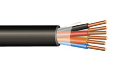 Single or Multi Mode Fibers Thermoset Jacket Shipboard Fiber Optic Cable