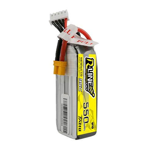 Tattu R-Line 550mAh 4S1P 14.8V 95C Lipo Battery Pack With XT30 Plug