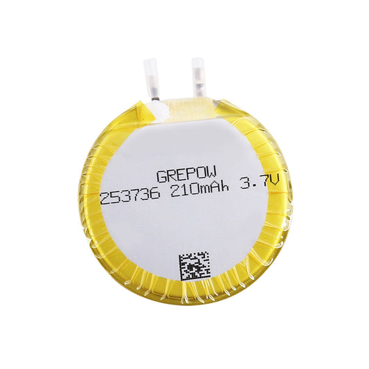 Grepow 210mAh 1S1P 3.7V LiPo Round Shaped Battery 2537036