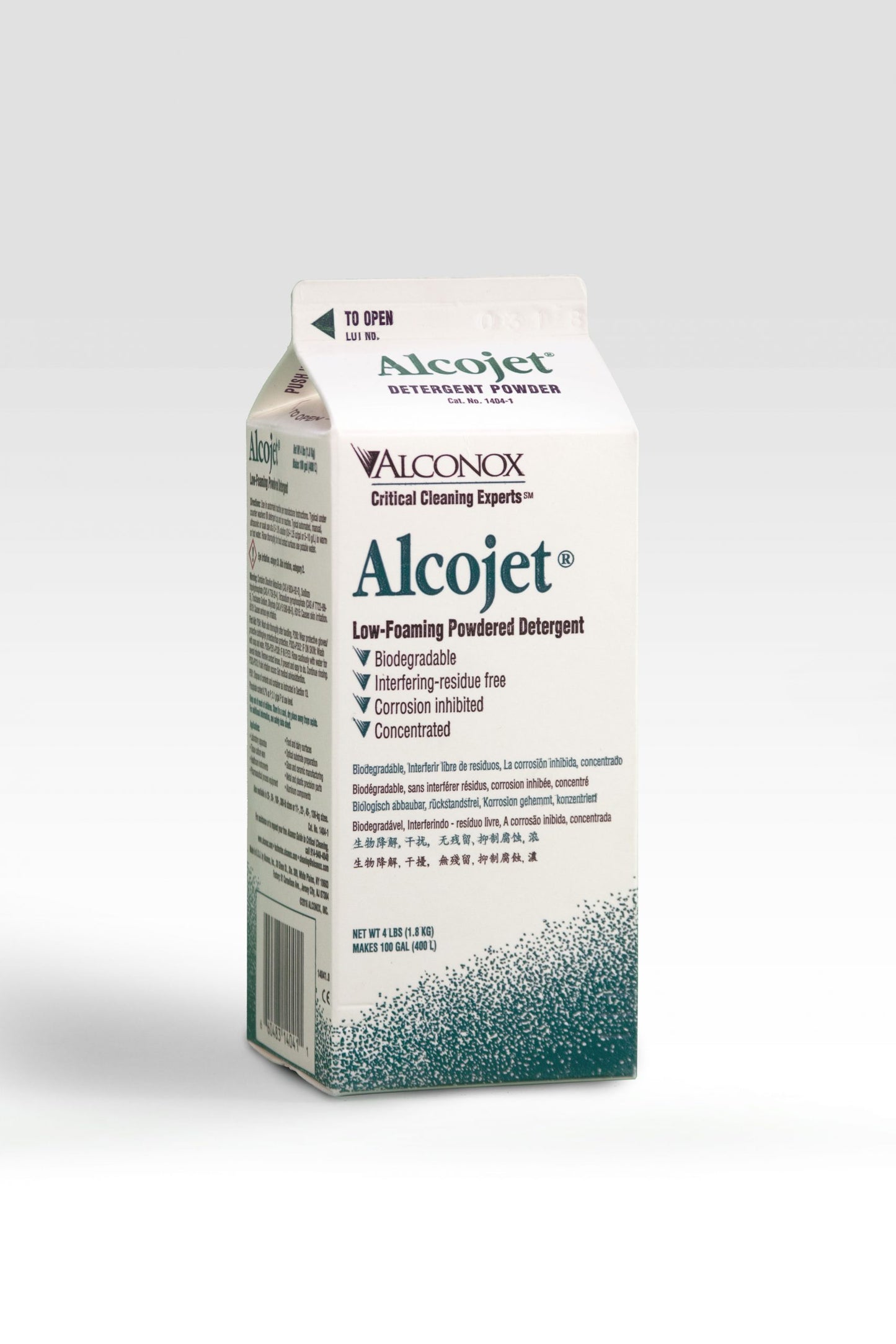 Alcojet 1404 Low-foaming Powdered Detergent Case of 9 x 4 lb