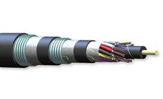 Corning 144EU6-T4101A20 144 Fiber Singlemode Altos Loose Tube Gel-Filled Triple Jacket Double Armored Cable