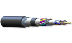 Corning 216EUV-T4101D2N 216 Fiber Singlemode Industrial LSZH Tray-Rated Loose Tube Gel-Free Corrugated Armored Cable